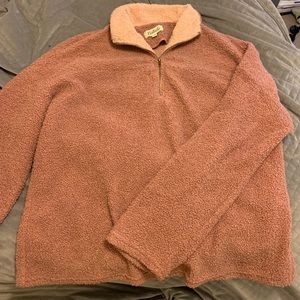 Mauve Pink Quarter Zip